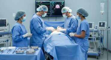 infirmière en bloc opératoire
